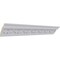 Ekena Millwork 2 1/2"H x 2 1/2"P x 3 5/8"F x 94 1/2"L, (2 1/2" Repeat), Butterfly Crown Moulding MLD02X02X03BT - alternate 4